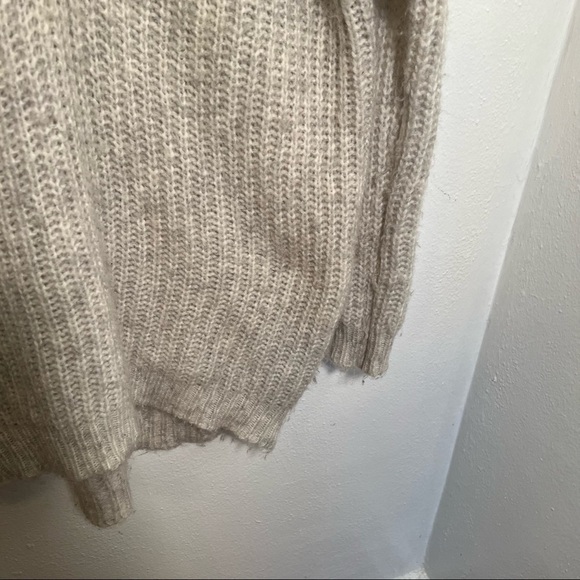 Aerie Oversized Lace-Up Pullover Sweater Tunic - Picture 7 of 13